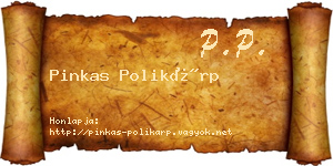 Pinkas Polikárp névjegykártya